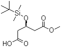 结构式 CAS# 109744-49-2, (3R)-3-叔丁基二甲基硅氧基戊二酸单甲酯
