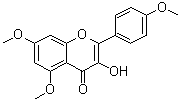 结构式 CAS# 1098-92-6, 5,7,4'-三甲氧基山柰酚