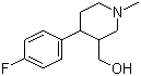 structure of CAS# 109887-53-8, 4-(4-Fluorophenyl)-3-hydroxymethyl-1-methyl-piperidine