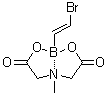 structure of CAS# 1104636-68-1, 2-[(E)-2-Bromoethenyl]-6-methyl-1,3,6,2-dioxazaborocane-4,8-dione