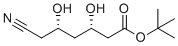 structure of CAS# 1105067-92-2, (3S,5S)-tert-Butyl 6-cyano-3,5-dihydroxyhexanoate