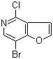 结构式 CAS# 1105187-43-6, 7-溴-4-氯呋喃并[3,2-c]吡啶