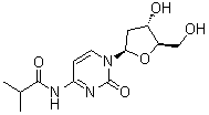 结构式 CAS# 110522-75-3, N-异丁酰基-2'-脱氧胞苷