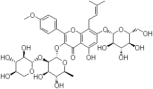 结构式 CAS# 110623-73-9, 朝藿定 B; 淫羊霍定 B