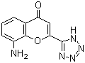 结构式 CAS# 110683-22-2, 8-氨基-2-(1H-四唑-5-基)-4H-1-苯并吡喃-4-酮