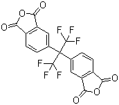 4,4'-(Hexafluoroisopropylidene)diphthalic anhydride molecular structure (CAS 1107-00-2)