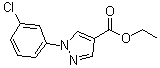 结构式 CAS# 110821-32-4, 1-(3-氯苯基)-1H-吡唑-4-羧酸乙酯