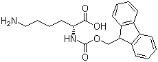 structure of CAS# 110990-08-4, Fmoc-D-Lysine;N-[(9H-Fluoren-9-ylmethoxy)carbonyl]-D-lysine