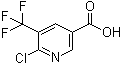 结构式 CAS# 1110782-41-6, 6-氯-5-(三氟甲基)-3-吡啶羧酸