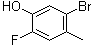 结构式 CAS# 1111096-04-8, 5-溴-2-氟-4-甲基苯酚