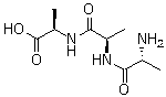 D-Alanyl-D-alanyl-D-alanine molecular structure (CAS 1114-94-9)