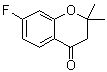 structure of CAS# 111477-98-6, 7-Fluoro-2,3-dihydro-2,2-dimethyl-4H-1-benzopyran-4-one;7-Fluoro-2,2-dimethylchroman-4-one