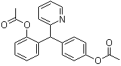 structure of CAS# 111664-35-8, 2,4'-(2-Pyridylmethylene)diphenol diacetate