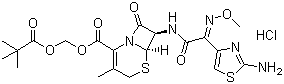 Cefetamet pivoxil hydrochloride molecular structure (CAS 111696-23-2)