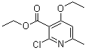structure of CAS# 111953-15-2, 2-Chloro-4-ethoxy-6-methylnicotinic acid ethyl ester;2-Chloro-4-ethoxy-6-methyl-3-pyridinecarboxylic acid ethyl ester