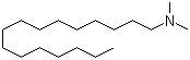 structure of CAS# 112-69-6, N,N-Dimethylhexadecylamine;1-(Dimethylamino)hexadecane; Hexadecyldimethylamine; N,N-Dimethylpalmitylamine; Armeen DM 16D