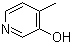 结构式 CAS# 1121-19-3, 3-羟基-4-甲基吡啶