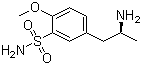 结构式 CAS# 112101-81-2, R-(-)-5-(2-氨基丙基)-2-甲氧基苯磺酰胺