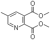 structure of CAS# 112110-16-4, Dimethyl 5-methylpyridine-2,3-dicarboxylate;5-Methylpyridine-2,3-dicarboxylic acid dimethyl ester