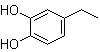 structure of CAS# 1124-39-6, 4-Ethyl-1,2-benzenediol;4-Ethylcatechol; 4-Ethylpyrocatechol; Ethylcatechol; Ethylpyrocatechol