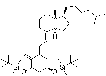 结构式 CAS# 112670-85-6, 阿尔法骨化醇中间体; [[(1a,3b,5E,7E)-9,10-开环胆甾-5,7,10(19)-三烯-1,3-基]双(氧)]双[(1,1-二甲基乙基)二甲基硅烷]