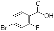 structure of CAS# 112704-79-7, 4-Bromo-2-fluorobenzoic acid