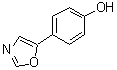 结构式 CAS# 1128-71-8, 4-(恶唑-5-基)苯酚