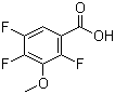 结构式 CAS# 11281-65-5, 2,4,5-三氟-3-甲氧基苯甲酸