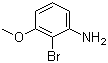 结构式 CAS# 112970-44-2, 2-溴-3-甲氧基苯胺