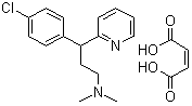 Chlorpheniramine maleate  molecular structure (CAS 113-92-8)