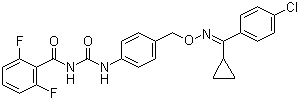 结构式 CAS# 113036-88-7, 氟螨脲; 氟环脲
