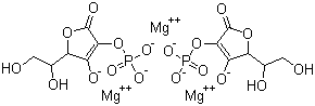 structure of CAS# 113170-55-1, L-Ascorbic acid 2-phosphate magnesium ester;Vitamin C magnesium phosphate; Magnesium Ascorbyl Phosphate