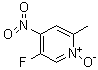 结构式 CAS# 113209-88-4, 5-氟-4-硝基-2-皮考啉 N-氧化物