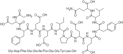 结构式 CAS# 113274-56-9, 水蛭素