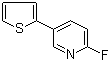 结构式 CAS# 1132832-80-4, 2-氟-5-(2-噻吩基)吡啶