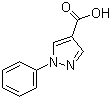 结构式 CAS# 1134-50-5, 1-苯基-1H-吡唑-4-甲酸
