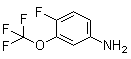 structure of CAS# 113421-98-0, 4-Fluoro-3-(trifluoromethoxy)aniline;4-Fluoro-3-(trifluoromethoxy)benzenamine