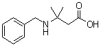 结构式 CAS# 113479-11-1, 3-苄基氨基-3-甲基丁酸