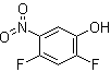 结构式 CAS# 113512-57-5, 2,4-二氟-5-硝基苯酚