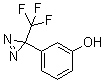 结构式 CAS# 113787-85-2, 3-[3-(三氟甲基)-3H-双吖丙啶-3-基]苯酚
