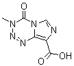 structure of CAS# 113942-30-6, Temozolomide-8-carboxylic acid;3-Methyl-4-oxo-8-imidazolo[5,1-d][1,2,3,5]tetrazinecarboxylic acid; Temozolomide acid