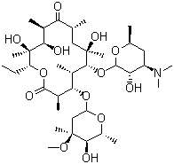 结构式 CAS# 114-07-8, 红霉素