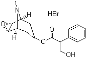 结构式 CAS# 114-49-8, 东莨菪碱氢溴酸盐