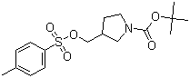结构式 CAS# 114214-70-9, 1-(叔丁氧羰基)-3-[[(对甲苯基磺酰基)氧基]甲基]吡咯烷