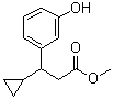 结构式 CAS# 1142224-62-1, 3-环丙基-3-(3-羟基苯基)丙酸甲酯