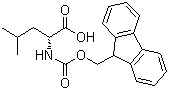 结构式 CAS# 114360-54-2, Fmoc-D-亮氨酸; N-芴甲氧羰基-D-亮氨酸