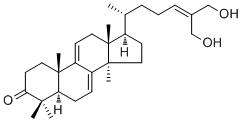 structure of CAS# 114567-47-4, Ganoderiol F;(5R,10S,13R,14R,17R)-17-[(2R)-7-hydroxy-6-(hydroxymethyl)hept-5-en-2-yl]-4,4,10,13,14-pentamethyl-1,2,5,6,12,15,16,17-octahydrocyclopenta[a]phenanthren-3-one