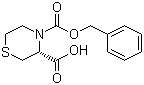 structure of CAS# 114580-22-2, (R)-4-Cbz-thiomorpholine-3-carboxylic acid