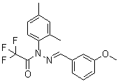 结构式 CAS# 1146963-51-0, 2,2,2-三氟乙酸 1-(2,4-二甲基苯基)-2-[(3-甲氧基苯基)亚甲基]酰肼
