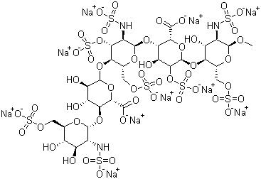 结构式 CAS# 114870-03-0, 磺达肝癸钠
